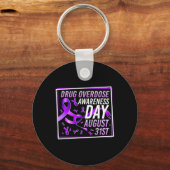 Porte-clés Jour de sensibilisation à la surdose de drogue 31  (Recto)