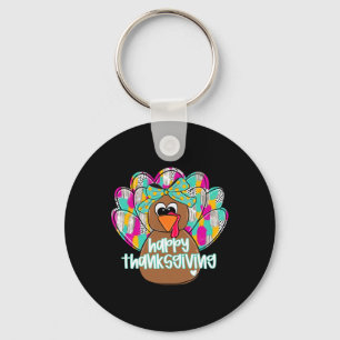 Porte-clés Jour de Thanksgiving de la dinde de remerciement f