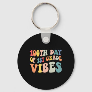 Porte-clés Jour De Vibes De Première Année Retro Enseignant H
