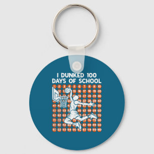 Porte-clés Jour d'école 100 jours j'ai basket dunké 100ème 10