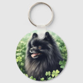 Porte-clés Jour des Saint-Patricks de Poméranie Noire (Recto)