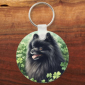 Porte-clés Jour des Saint-Patricks de Poméranie Noire (Recto)