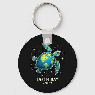 Porte-clés Jour des terres 2025 Restaurer Earth Sea Turtle Ar
