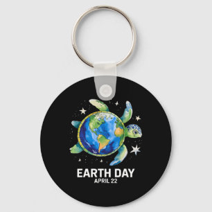 Porte-clés Jour des terres 2025 Restaurer Earth Sea Turtle Ar