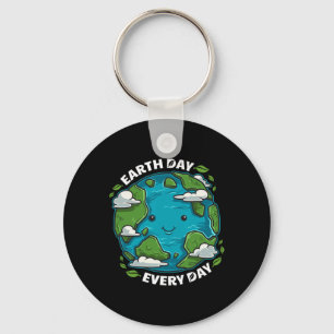 Porte-clés Jour des terres Chaque Jour Cute Cadeau De l'envir