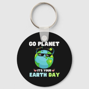 Porte-clés Jour des terres Chemise Go Planet C'est ton Jour d