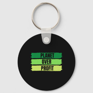 Porte-clés Jour des terres Planet Over Profit Vintage