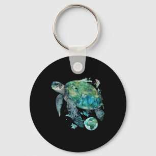 Porte-clés Jour des terres Restaurer l'art de la tortue de la
