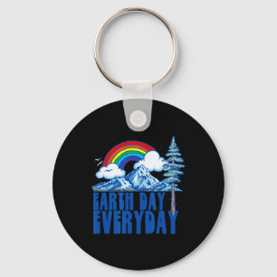 Porte-clés Jour des terres tous les jours ! Vintage Rainbow N