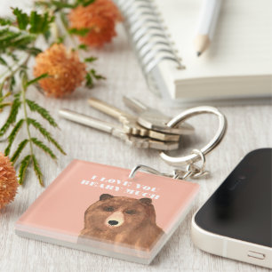 Porte-clés Jour des Valentines Je t'aime beaucoup