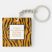 Porte-clés Jour des Valentines Tiger-rific pour enfants migno (Dos)