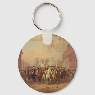 Porte-clés Jour d'évacuation et entrée 1783 de Washingtons