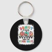 Porte-clés Jour Donut Stress Faites simplement votre meilleur (Recto)