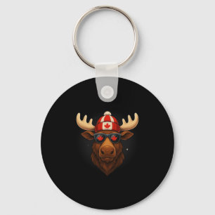 Porte-clés Jour du Canada Drapeau canadien Maple Leaf Moose S