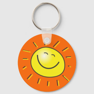 Porte-clés Jour ensoleillé, soleil souriant, Jour pour sourir