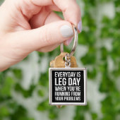 Porte-clés Jour Est Jour De La Jambe - Drôle Exercice De Squa (main)