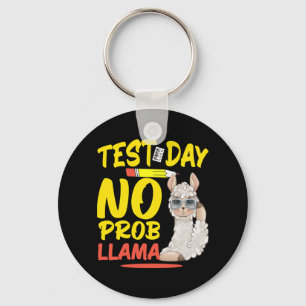 Porte-clés Jour No Prob-llama Llama Enseignant & Test étu