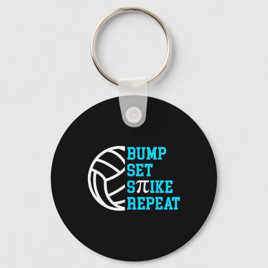 Porte-clés Jour Pi Volleybyll Bump Set Spike Répéter Math Ens (Recto)