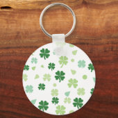 Porte-clés jour saint patricks shamrocks de trèfle vert (Recto)