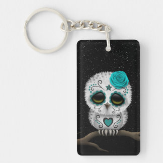 Porte-clés Jour turquoise mignon des étoiles mortes de hibou