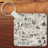 Porte-clés Journal vintage (Recto)