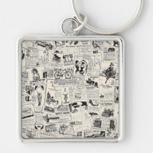 Porte-clés Journal vintage