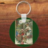 Porte-clés Journée commémorative vintage d'honneur (Recto)