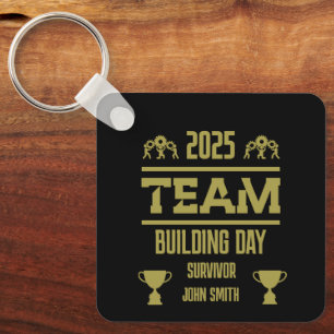 Porte-clés Journée de création d'équipe d'entreprise