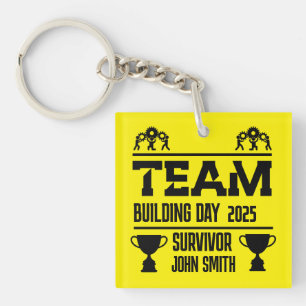 Porte-clés Journée de création d'équipe d'entreprise