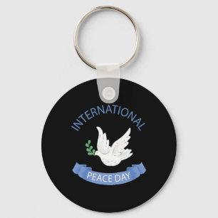 Porte-clés Journée de la paix sur Terre Journée international