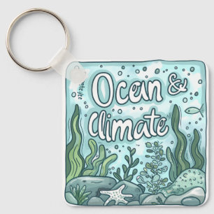 Porte-clés Journée des océans - Ocean & Climate Concept avec