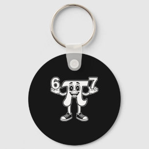 Porte-clés Journée drôle 3.14 symbole 67 mème blague mathémat