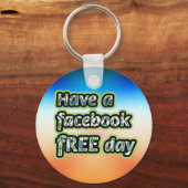 Porte-clés Journée Facebook libre (Recto)
