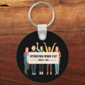 Porte-clés Journée internationale de la femme (Verso)