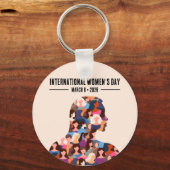Porte-clés Journée internationale de la femme (Recto)