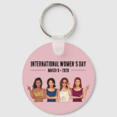 Porte-clés Journée internationale de la femme (Verso)