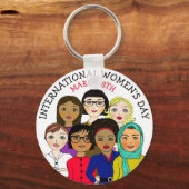 Porte-clés Journée internationale de la femme 8 mars (Recto)