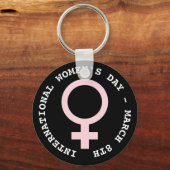 Porte-clés Journée internationale de la femme - 8 mars (Recto)