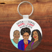 Porte-clés Journée internationale de la femme - 8 mars (Recto)