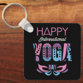Porte-clés Journée internationale du yoga (Recto)