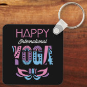 Porte-clés Journée internationale du yoga (Verso)
