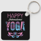 Porte-clés Journée internationale du yoga (Dos)