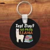 Porte-clés Journée Llama Professeur Exam Enseignant Chemise É (Recto)