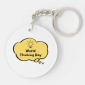 Porte-clés Journée mondiale de la pensée (Dos)