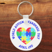 Porte-clés Journée mondiale de la Sensibilisation sur l'autis (Recto)