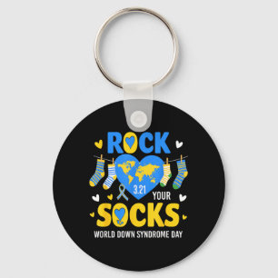 Porte-clés Journée mondiale de la trisomie 21 Rock Socks Sens