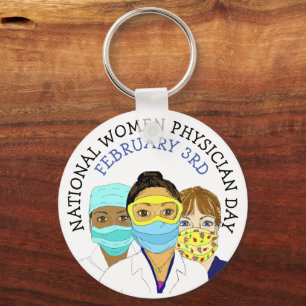 Porte-clés Journée nationale des femmes médecins le 3 février