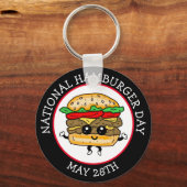 Porte-clés Journée nationale du hamburger 28 mai (Recto)