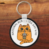 Porte-clés Journée nationale du thé à bulle - 30 avril (Recto)