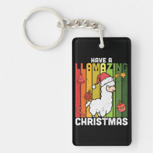 Porte-clés Jours de Noël Cute Llama Pun
